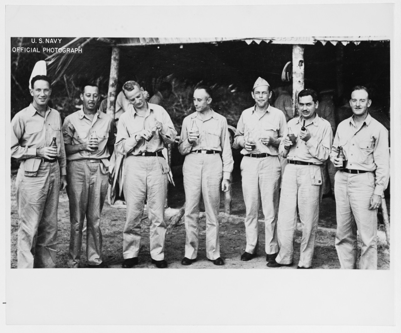 Photo #: NH 92843  Senior officers of Destroyer Squadron 23