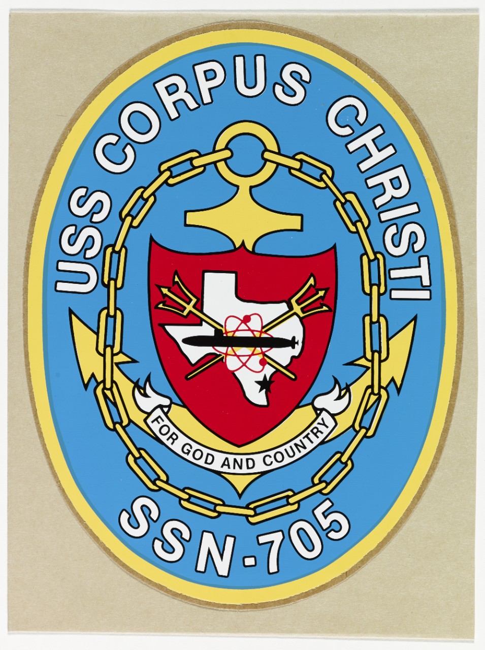 Insignia: USS CORPUS CHRISTI (SSN-705)