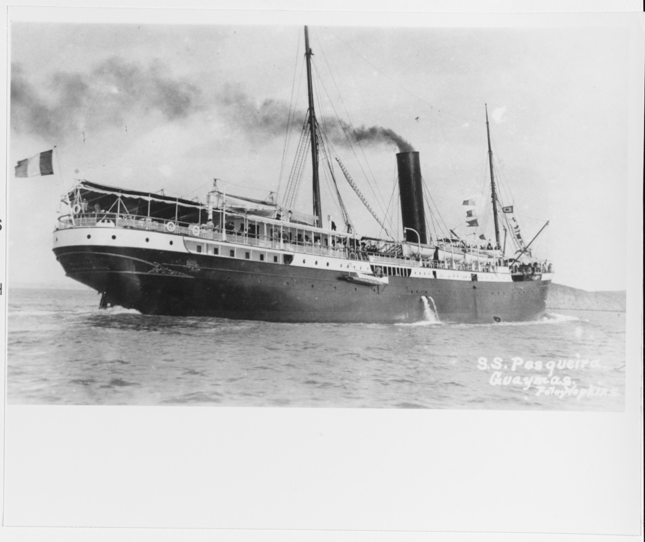 SS GENERAL Y PESQUEIRA (Mexican Passenger Ship, 1892)