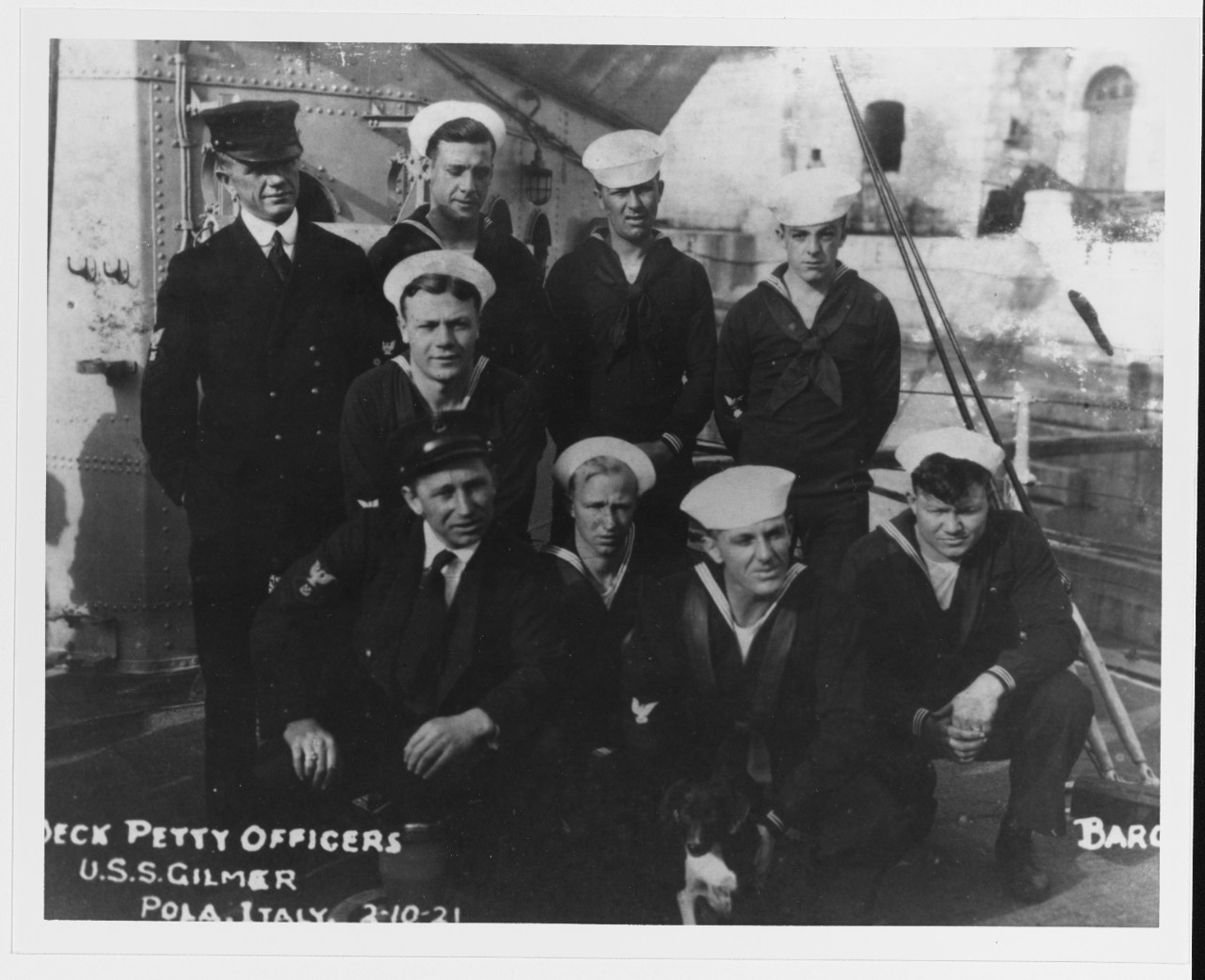 Deck petty officers of USS GILMER (DD-233)