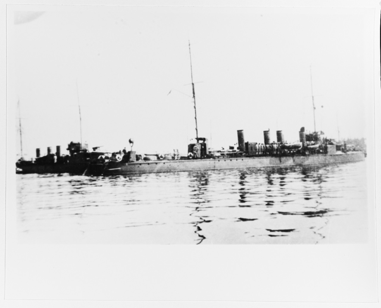 Russian Yarrow - Type Destroyers of The 10th Flotilla in ca. 1909.
