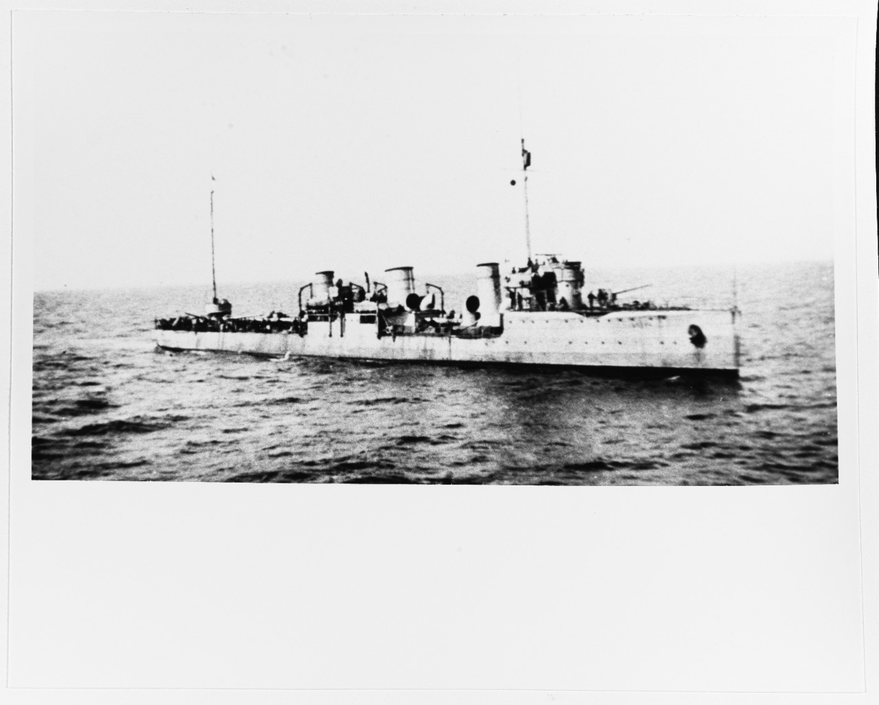 A Russian Navy Destroyer of The Improved "NOVIK" Type in 1916
