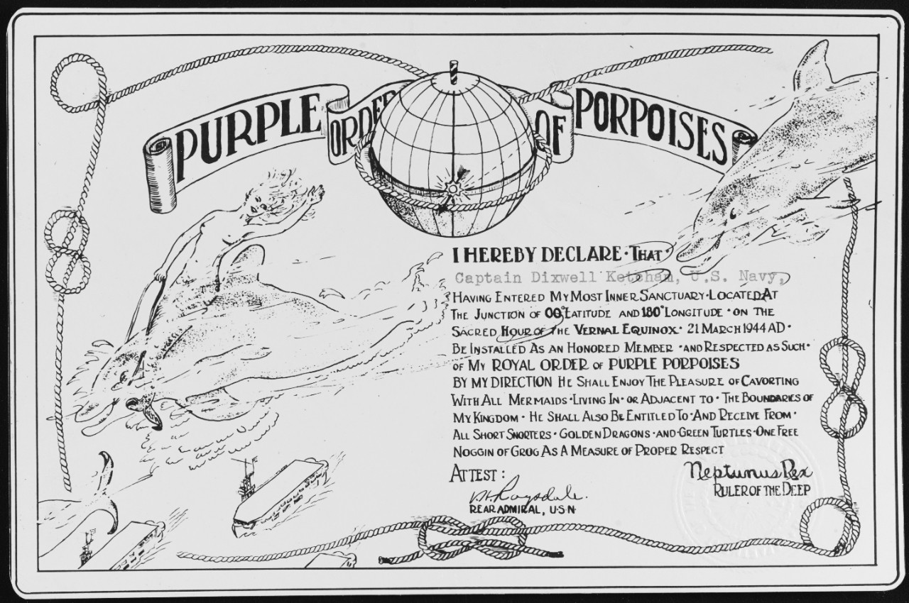 "Royal order of purple porpoises"