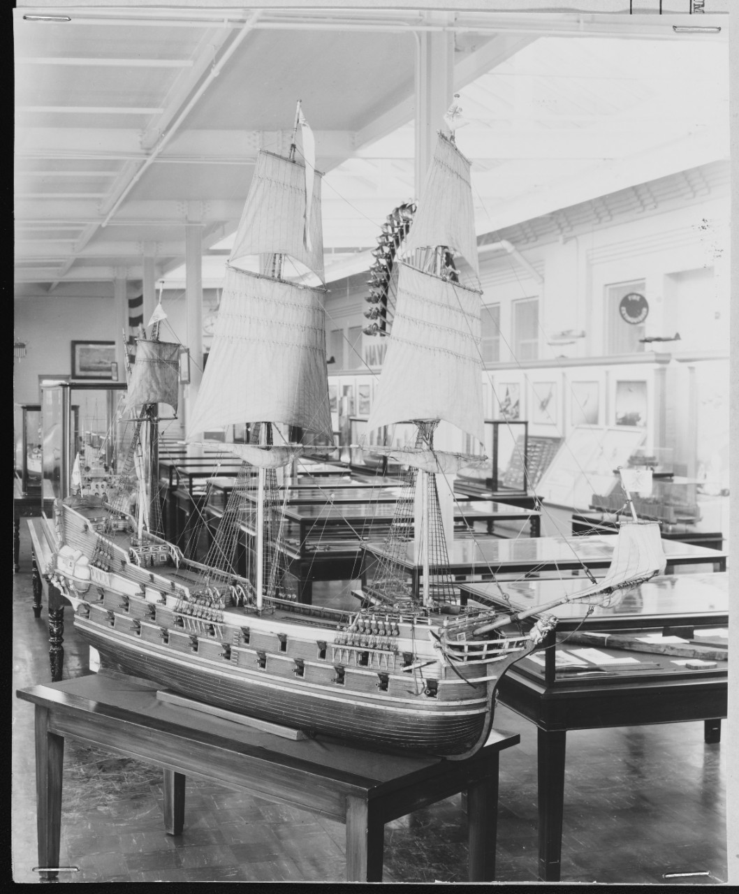 Warship of about 54 guns, circa early 18th century