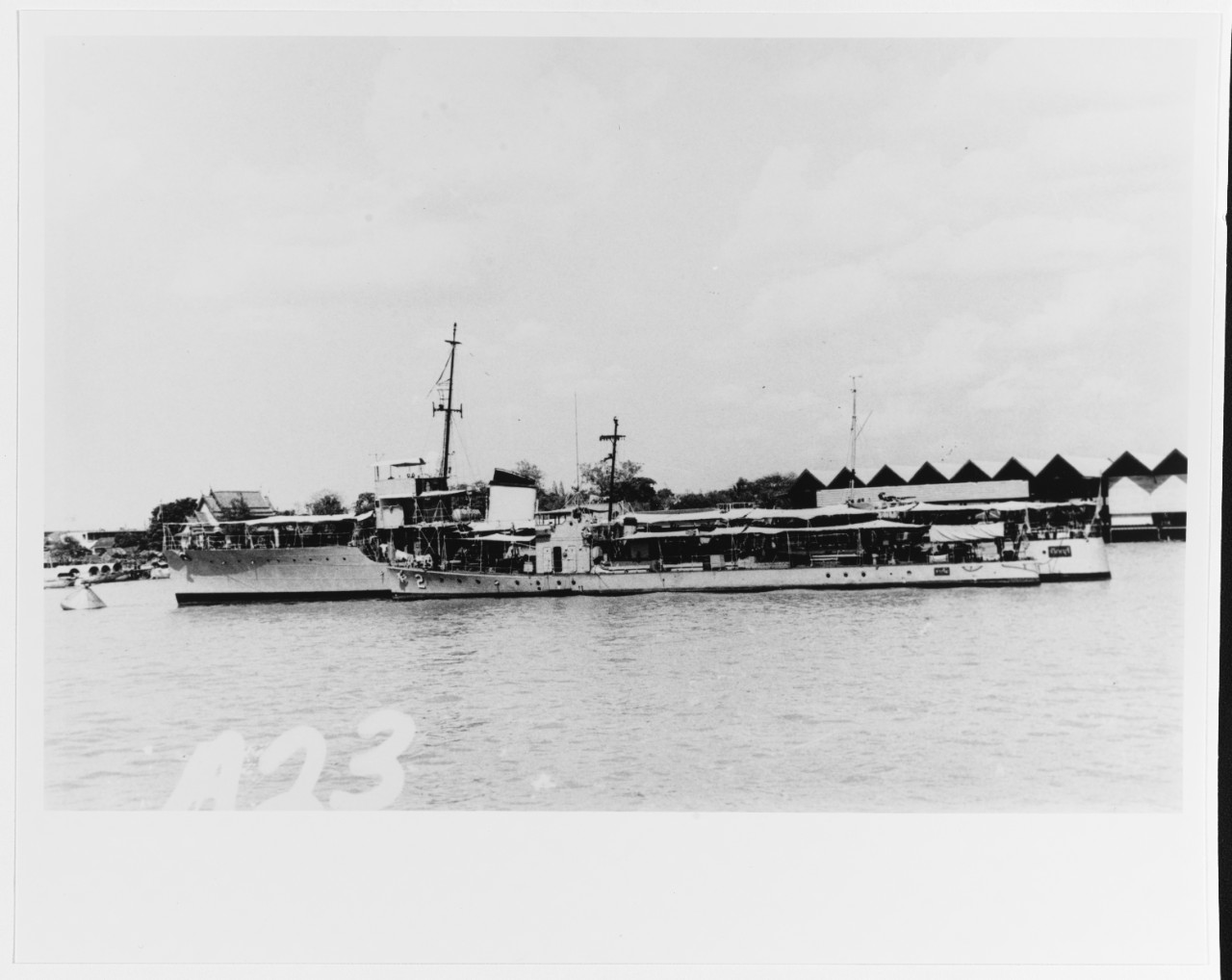 Thai torpedo boats at Bangkok in 1967