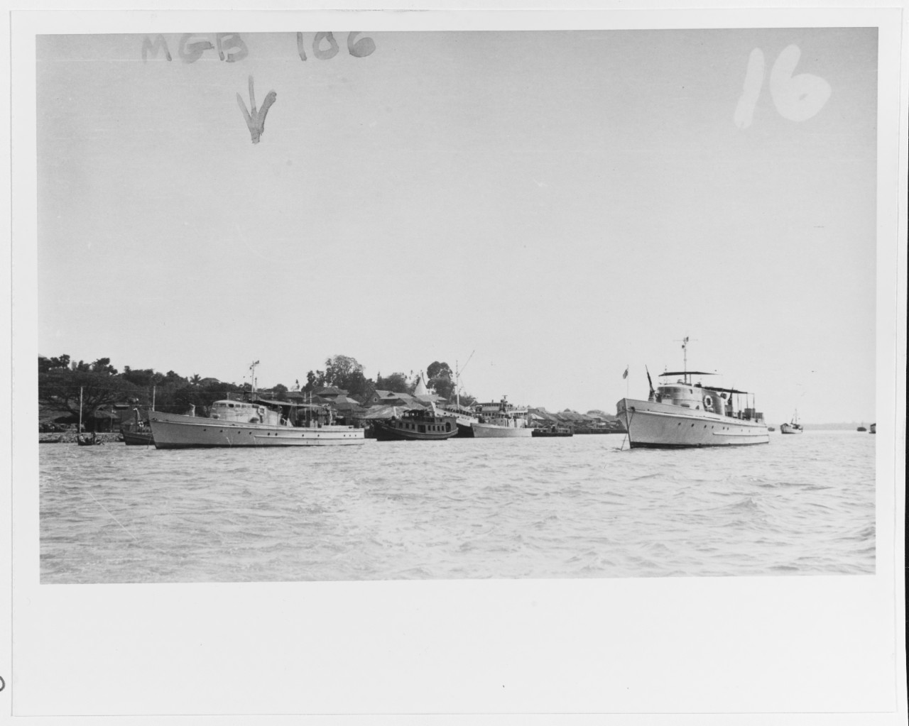 Burmese Navy patrol vessels in 1963