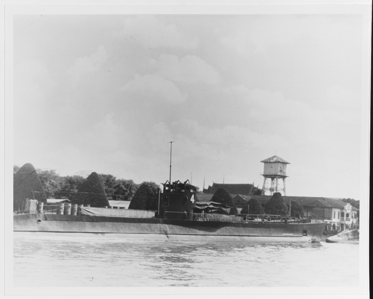 Thai submarine at Bangkok in 1959