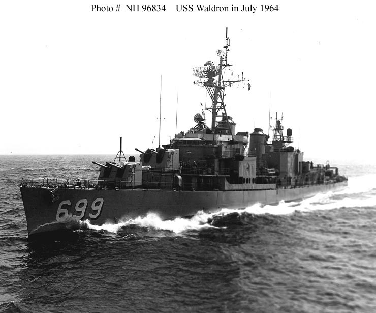 Photo #: NH 96834 USS Waldron (DD-699)