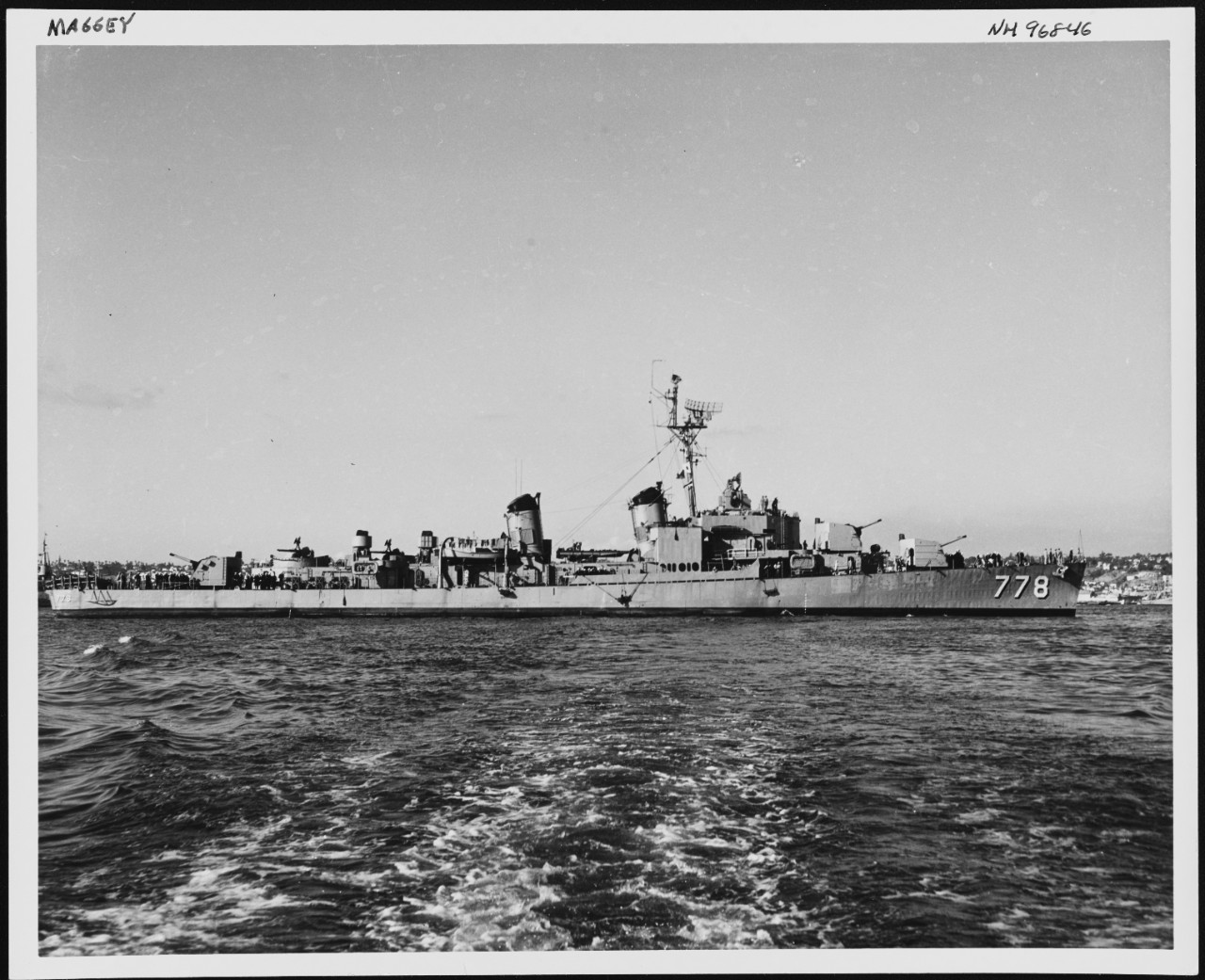 Photo #: NH 96846 USS Massey (DD-778)