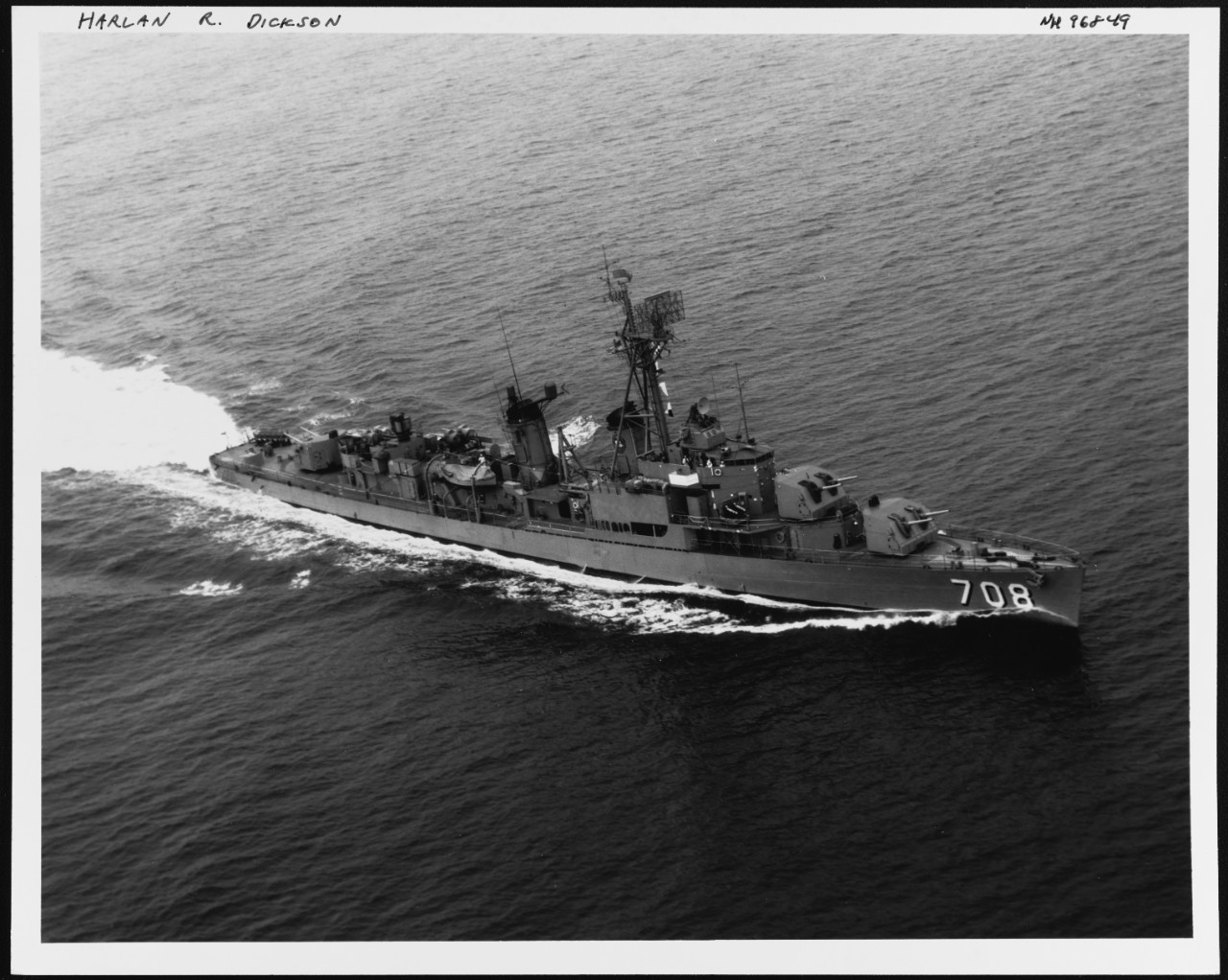 Photo #: NH 96849 USS Harlan R. Dickson (DD-708)