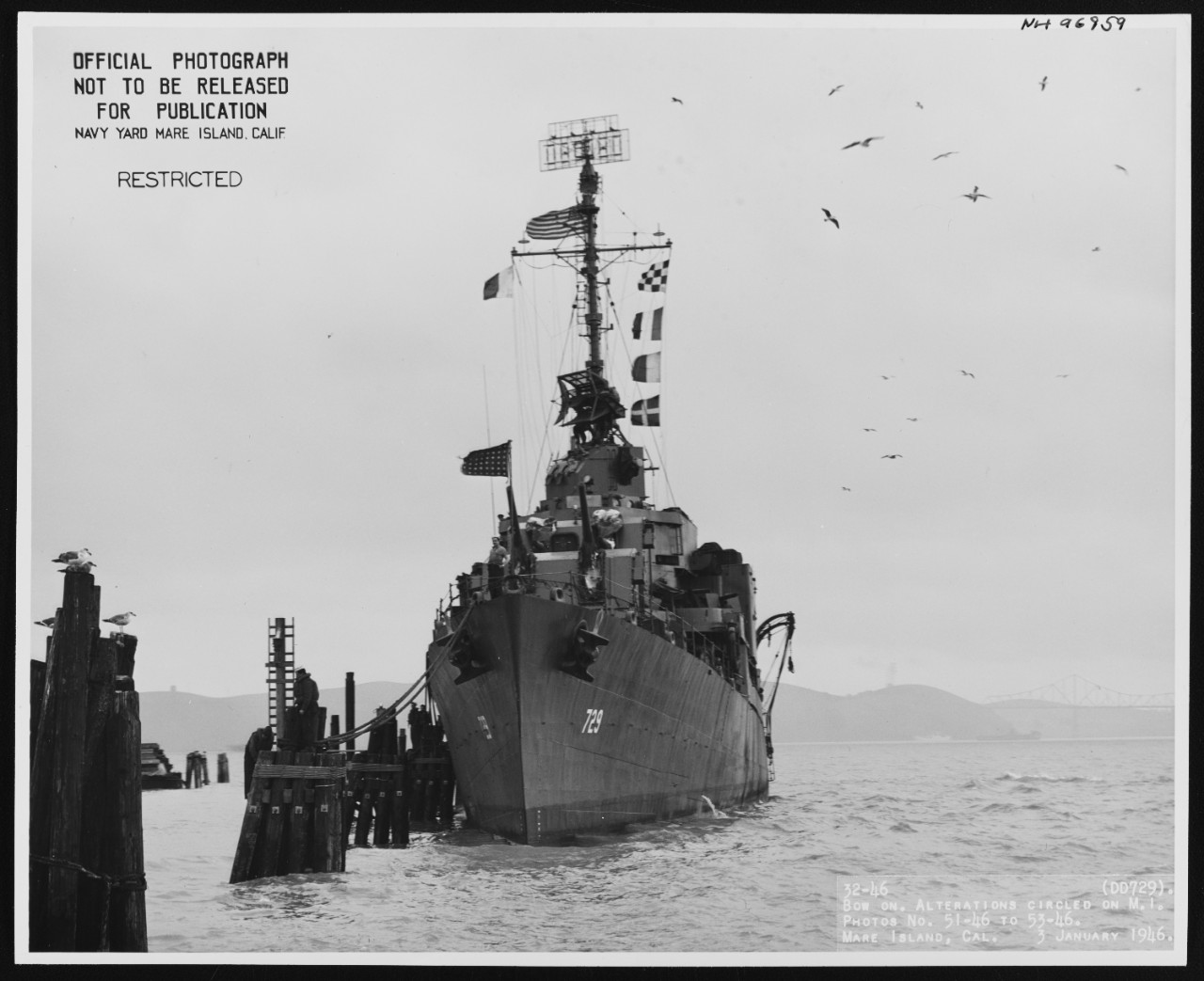 Photo #: NH 96959  USS Lyman K. Swenson (DD-729)