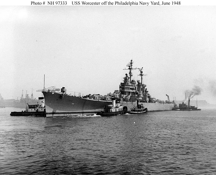 Photo #: NH 97333  USS Worcester (CL-144)