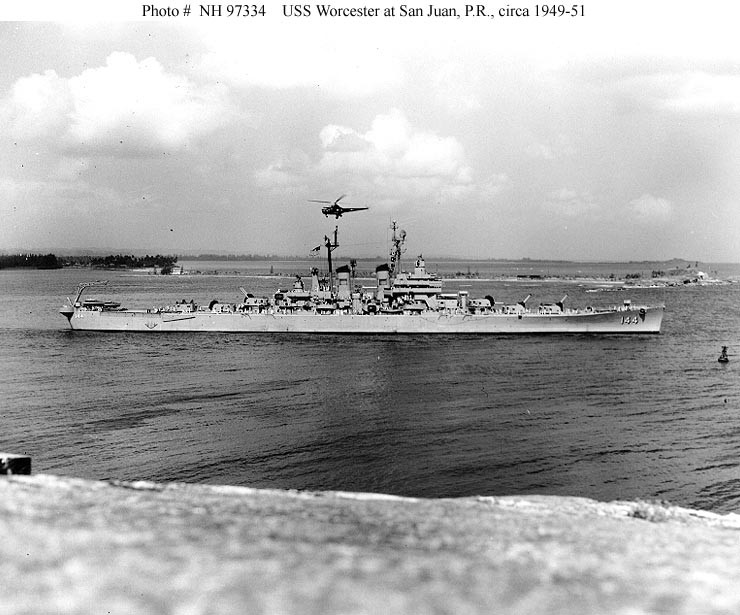 Photo #: NH 97334  USS Worcester (CL-144)