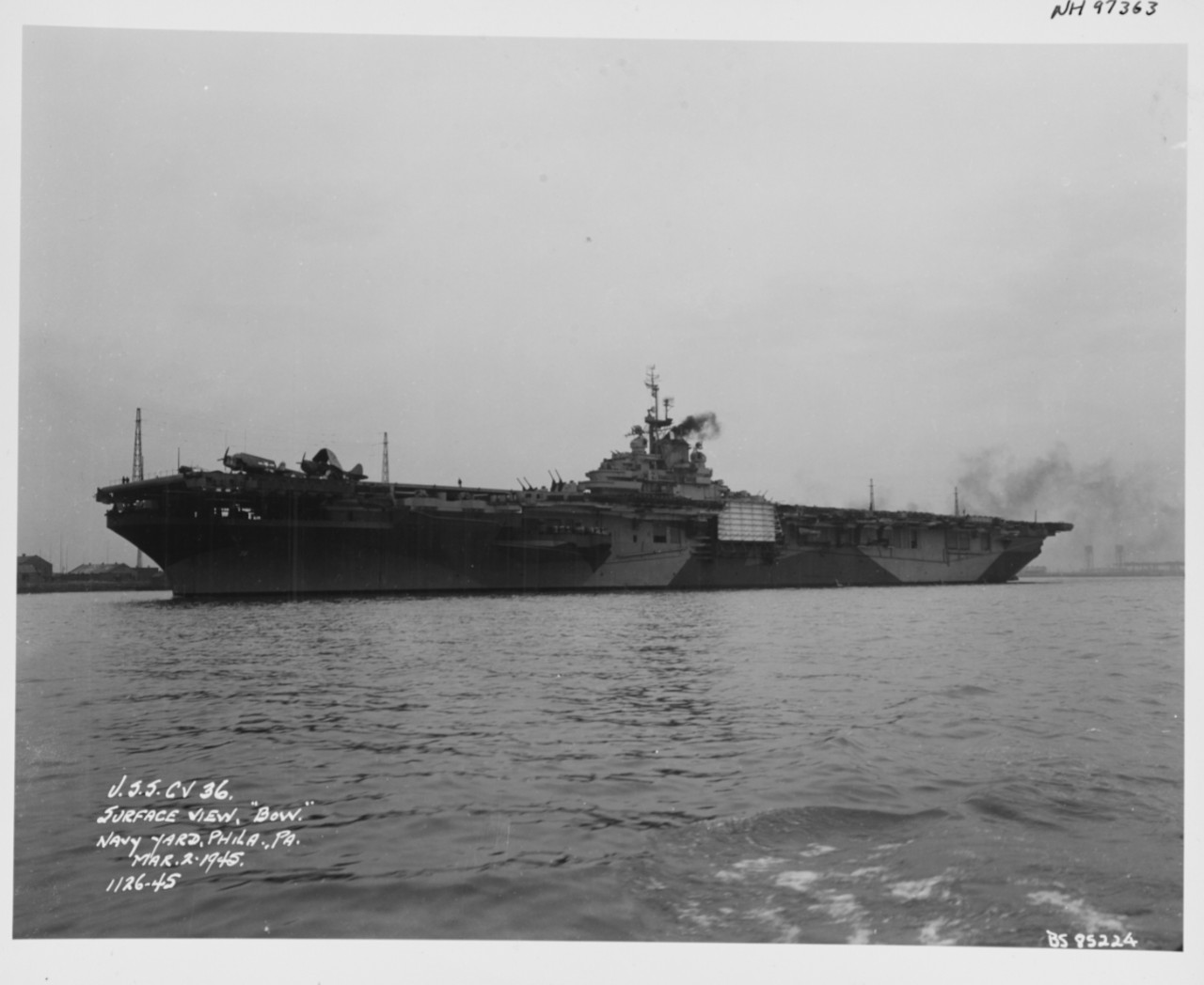 Photo #: NH 97363  USS Antietam (CV-36)