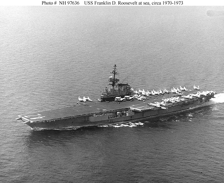 Photo #: NH 97636  USS Franklin D. Roosevelt (CVA-42)