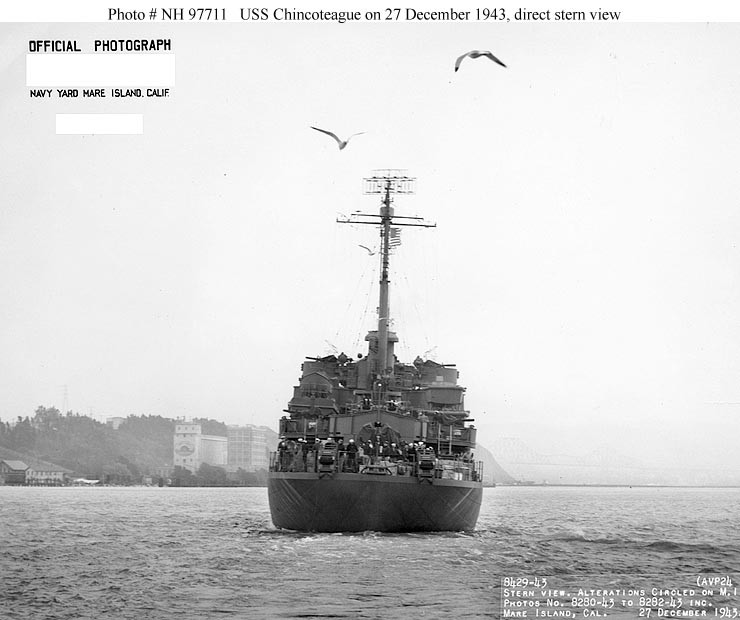 Photo #: NH 97711  USS Chincoteague (AVP-24)