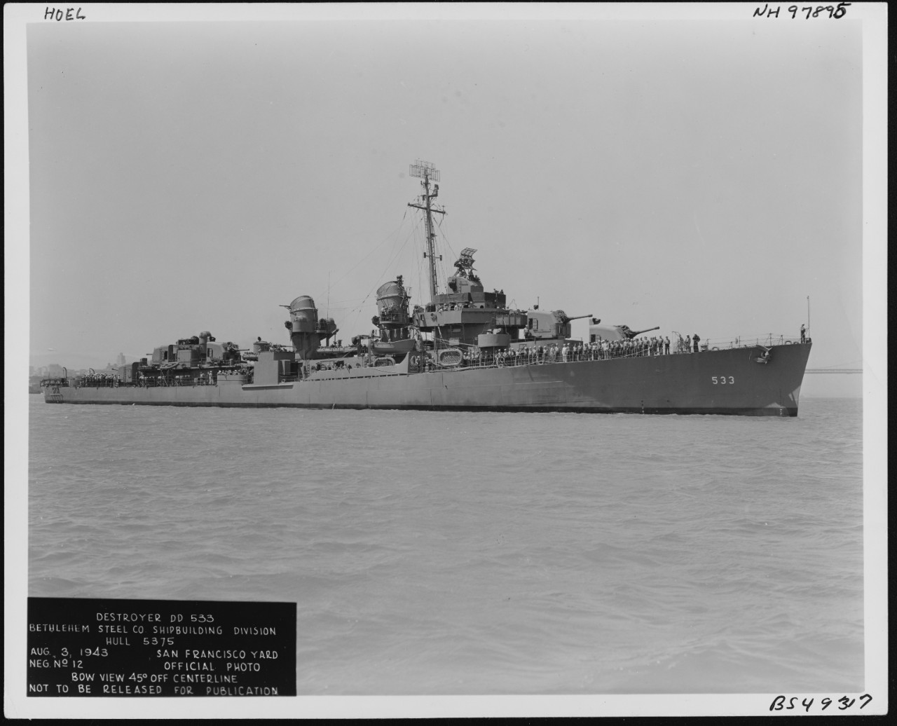 Photo #: NH 97895  USS Hoel (DD-533)