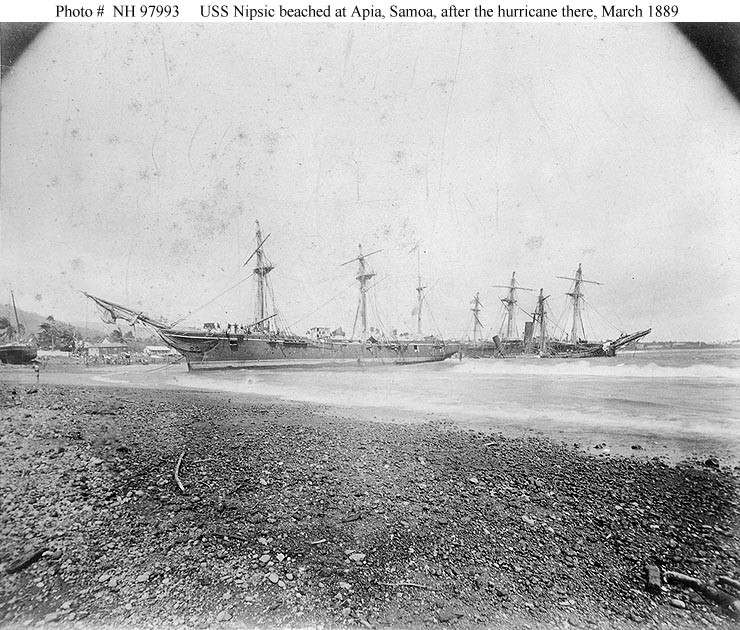 Photo #: NH 97993  Samoan Hurricane of 15-16 March 1889