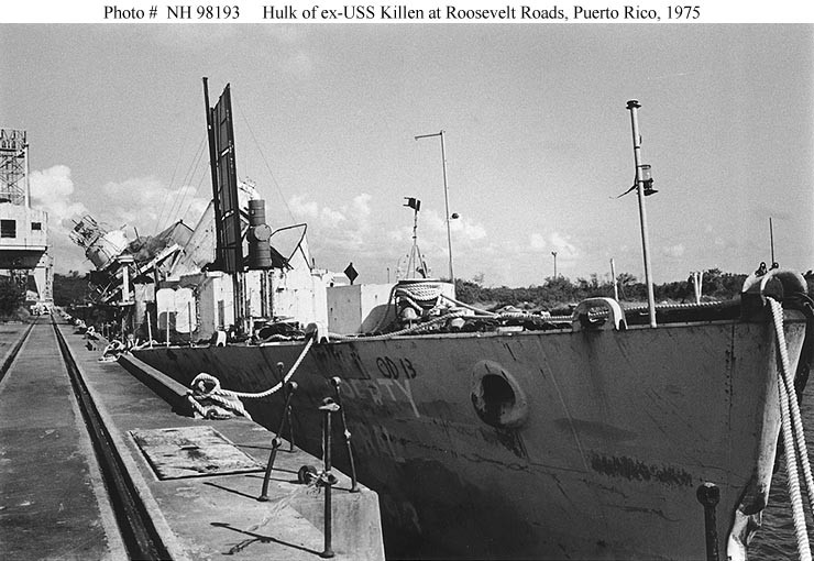 Photo #: NH 98193  Hulk of ex-USS Killen (DD-593)