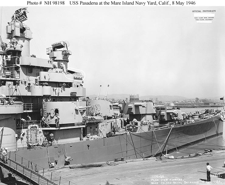 Photo #: NH 98198  USS Pasadena (CL-65)