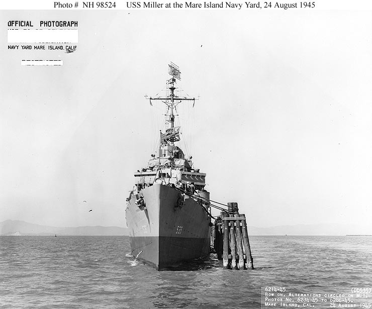 Photo #: NH 98524  USS Miller (DD-535)