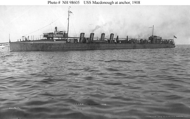 Photo #: NH 98605  USS Macdonough