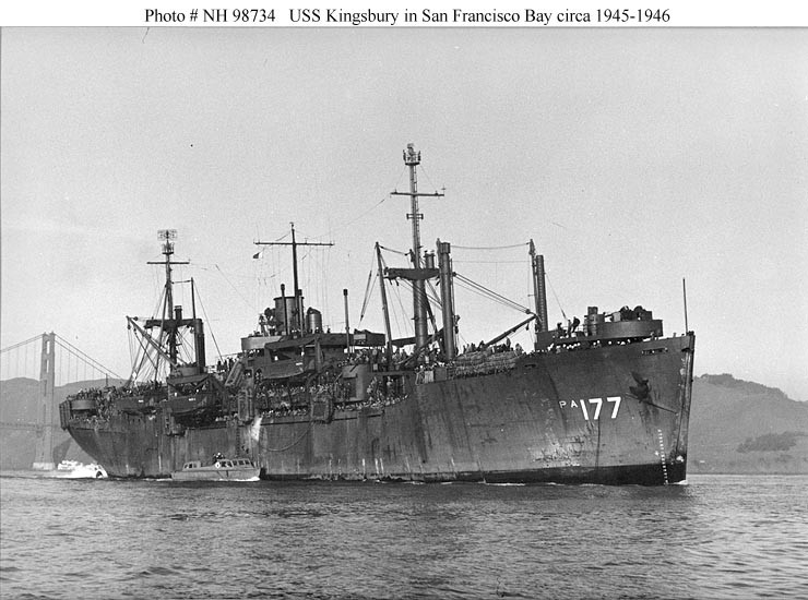 Photo #: NH 98734  USS Kingsbury