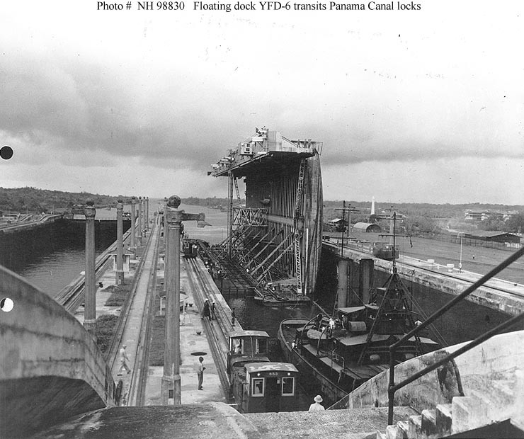 Photo #: NH 98830  Floating drydock YFD-6 (center section)