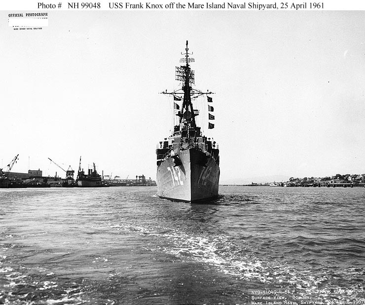 Photo #: NH 99048  USS Frank Knox