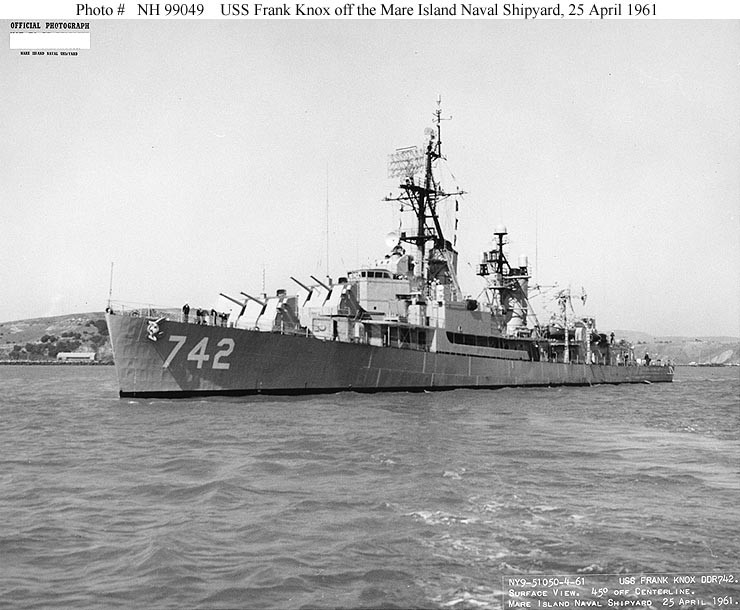 Photo #: NH 99049  USS Frank Knox