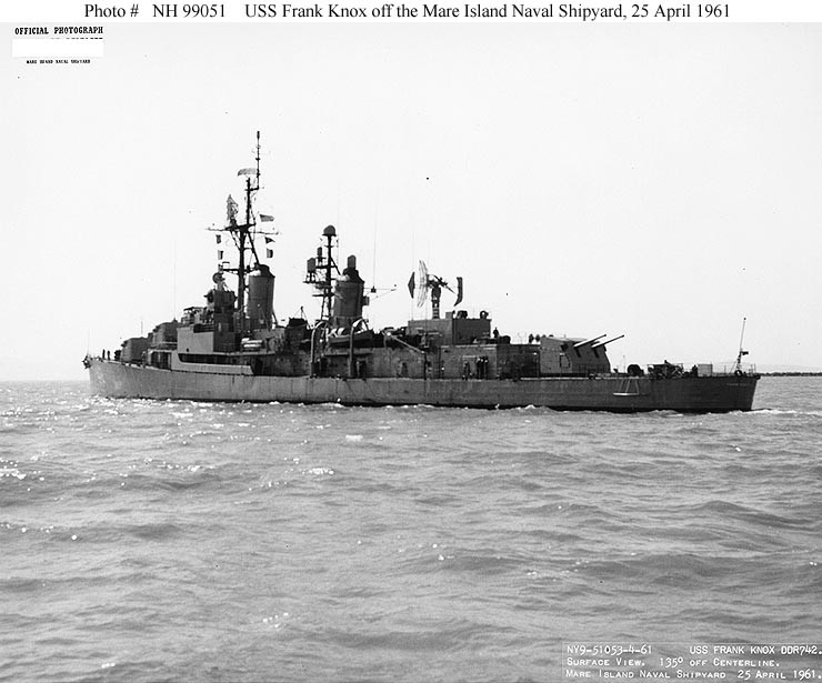 Photo #: NH 99051  USS Frank Knox