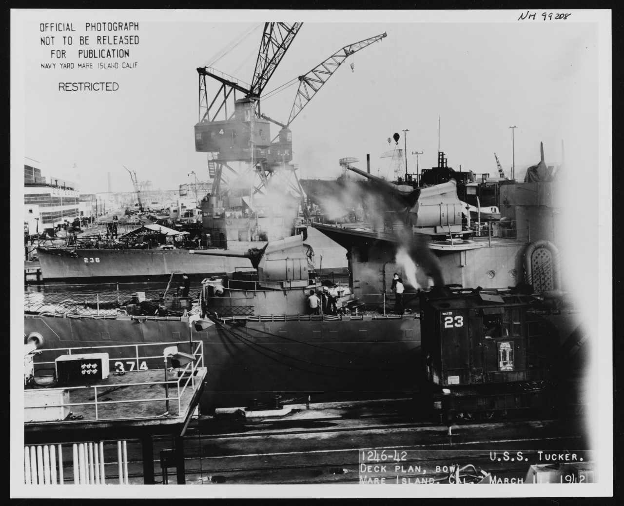 Photo #: NH 99208  USS Tucker