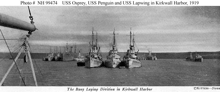 Photo #: NH 99474  &quot;The Buoy Laying Division in Kirkwall Harbor&quot;