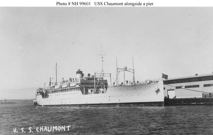 Photo #: NH 99601  USS Chaumont
