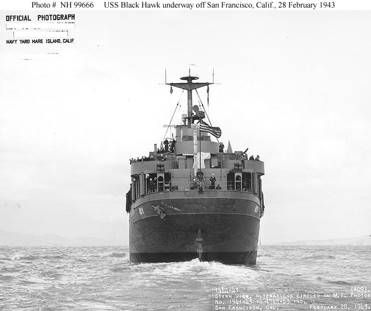 Photo #: NH 99666  USS Black Hawk