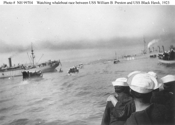 Photo #: NH 99704  &quot;Watching the outcome of 19,000 Mex whaleboat race. Chefoo, 1923&quot;