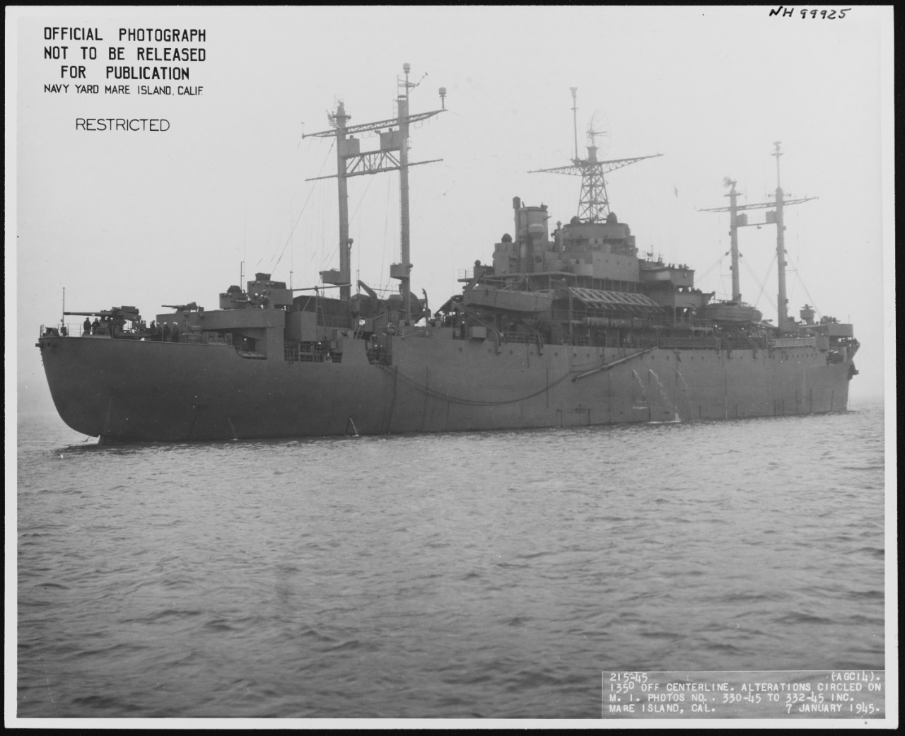 Photo #: NH 99925  USS Teton