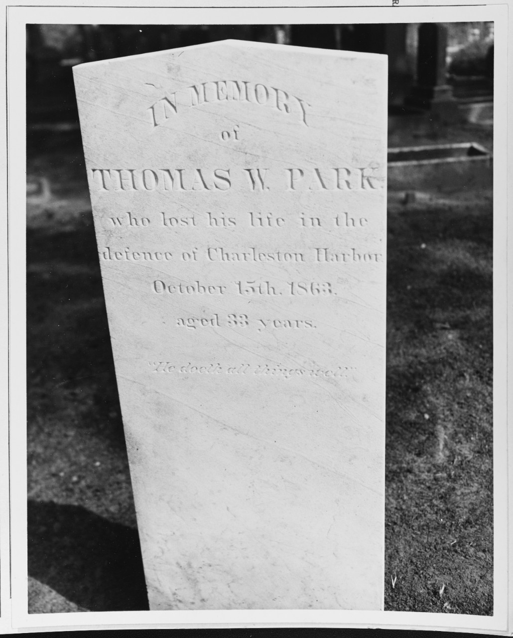Gravemarker of Thomas W. Parks