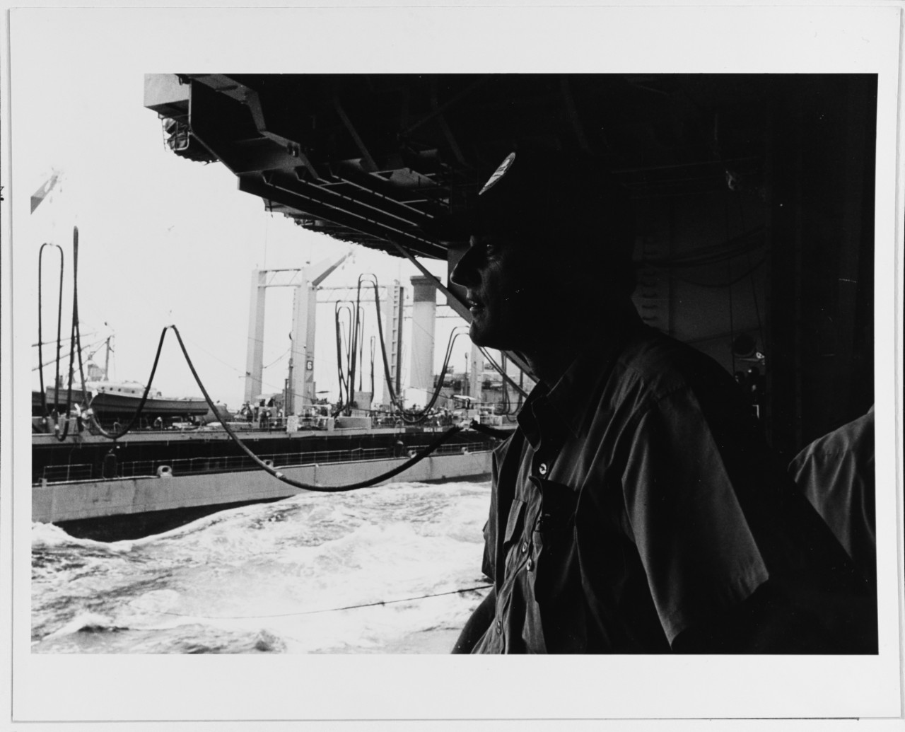 Dr. Billy Graham aboard USS KITTY HAWK (CVA-63)