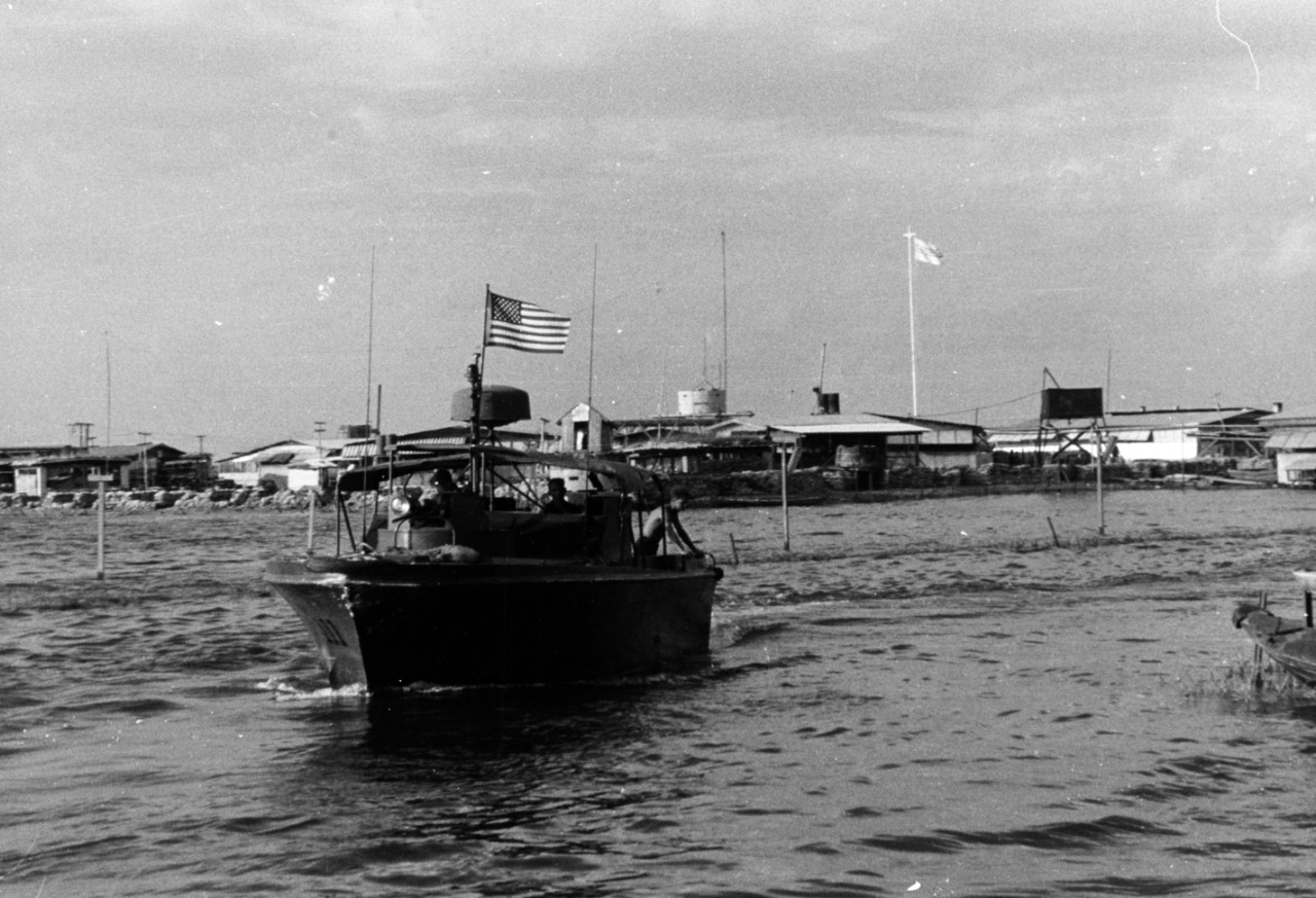 A U.S. Navy operation game warden PBR (river patrol boat)