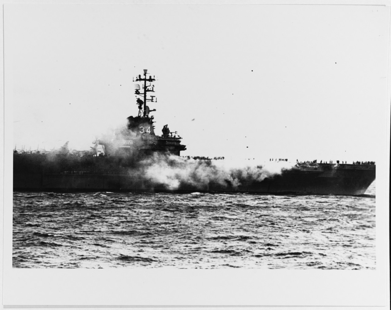 USS ORISKANY (CVA-34) fire, 1966