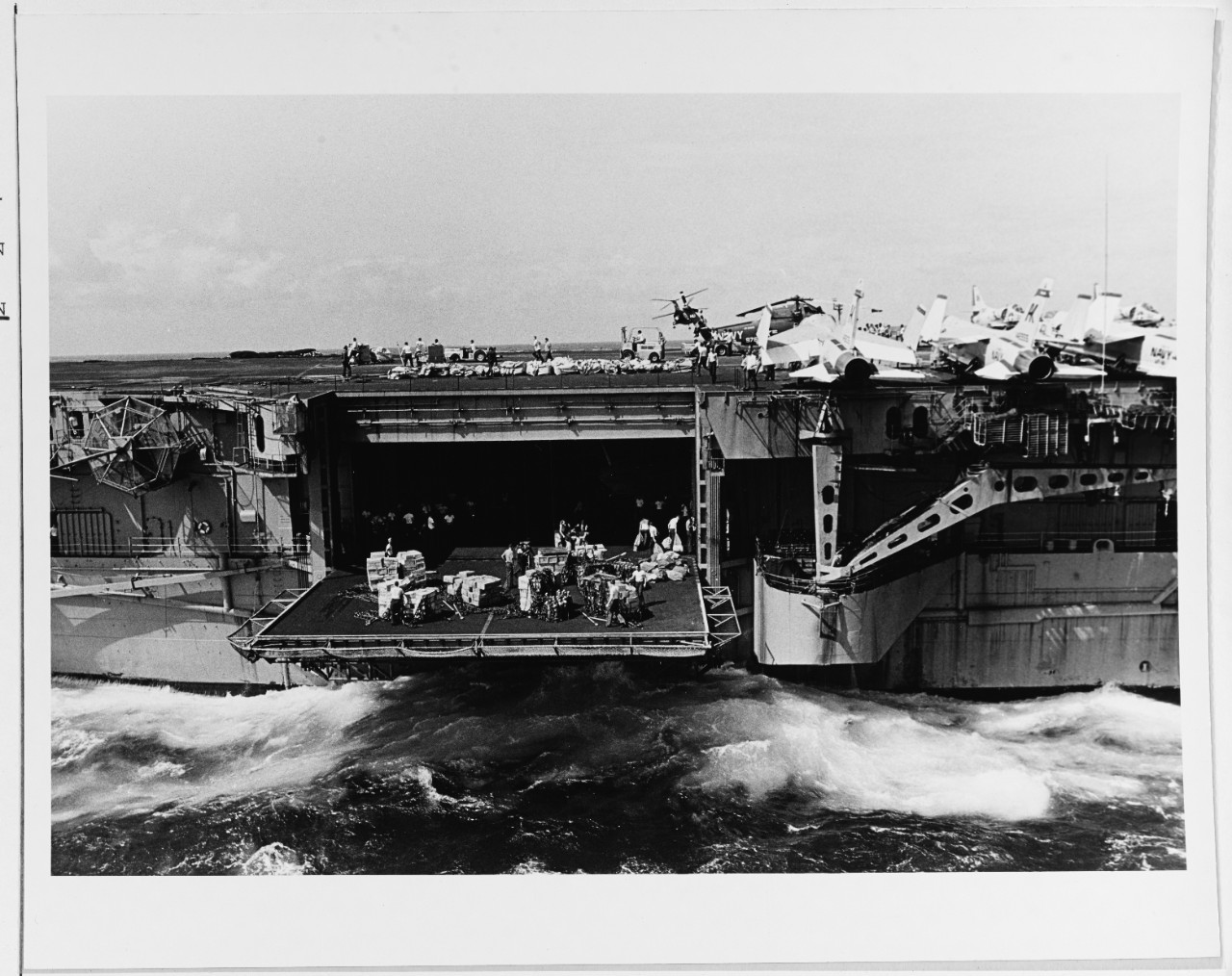 USS CAMDEN (AOE-2) Resupplying USS INTREPID (CVS-11)