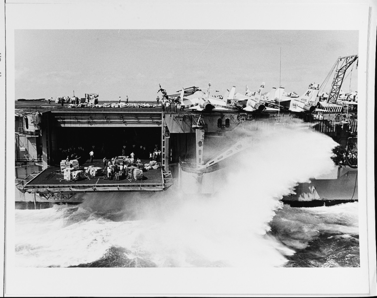 USS CAMDEN (AOE-2) Resupplying USS INTREPID (CVS-11)
