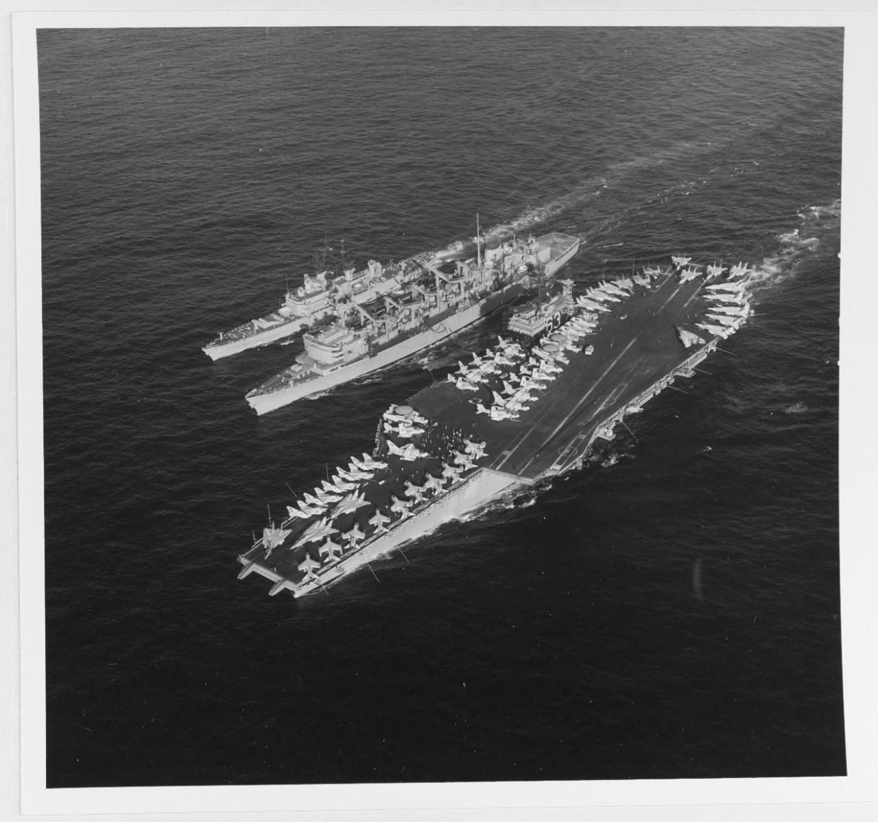 USS KITTY HAWK (CV-63) and USS ENGLAND (CG-22)