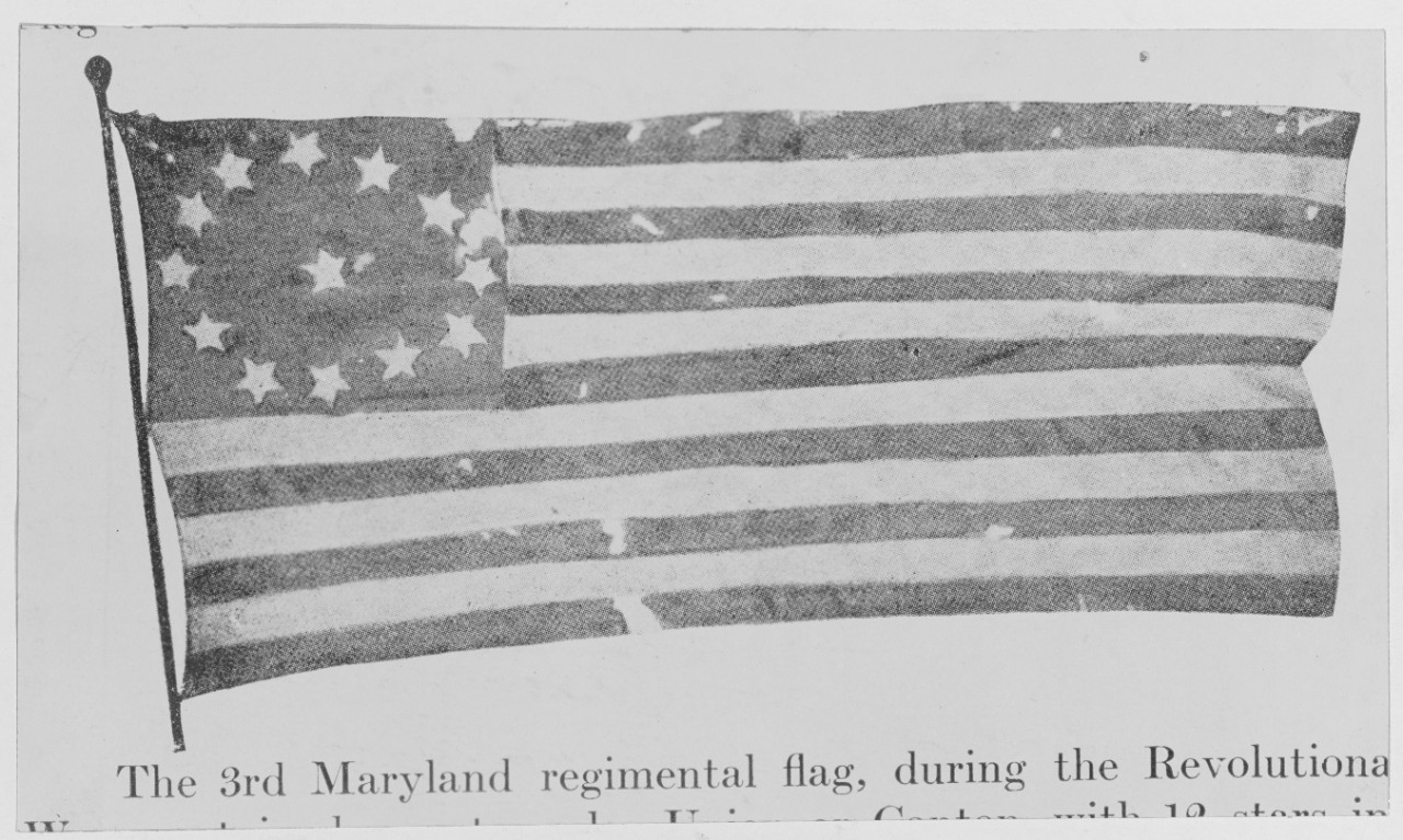 The 3rd Maryland regimental flag