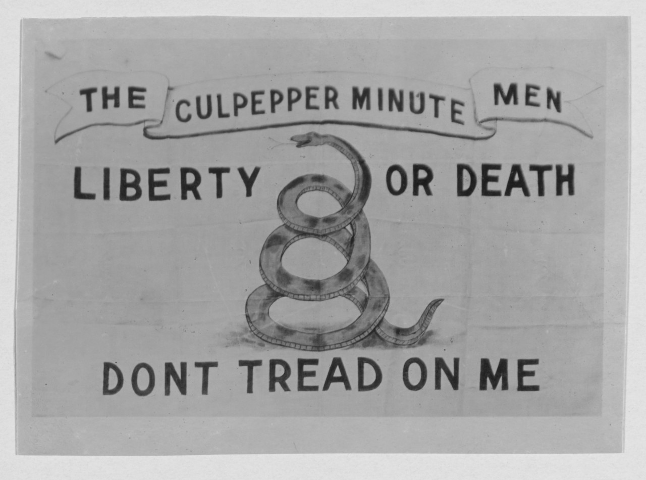 "The Clupeper Minute Men-Liberty or Death-Don't Tread on Me "Flag.