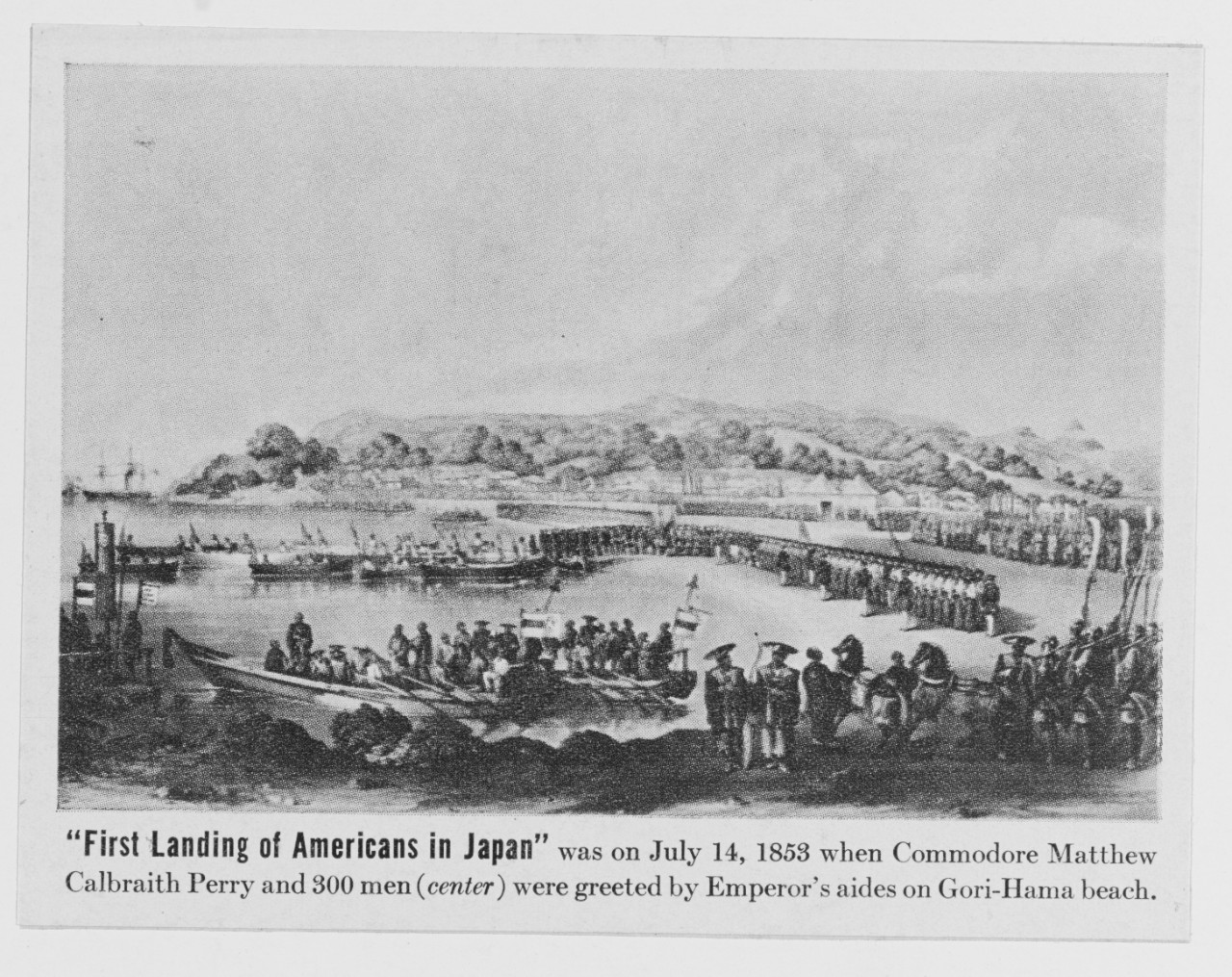 First Landing of Americans in Japan