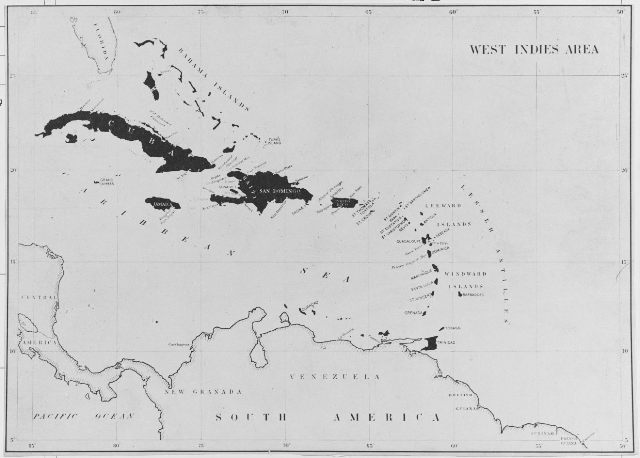 West Indies Area Map