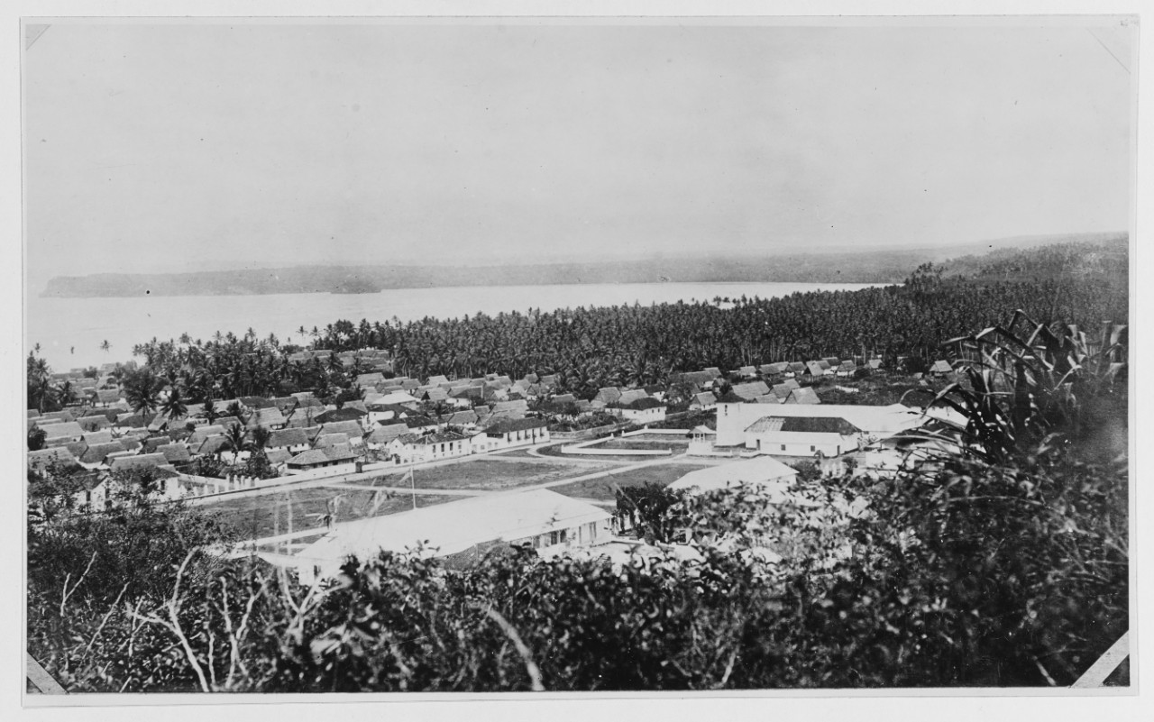 Agana from Signal Station on Mesa, circa 1900, Guam.