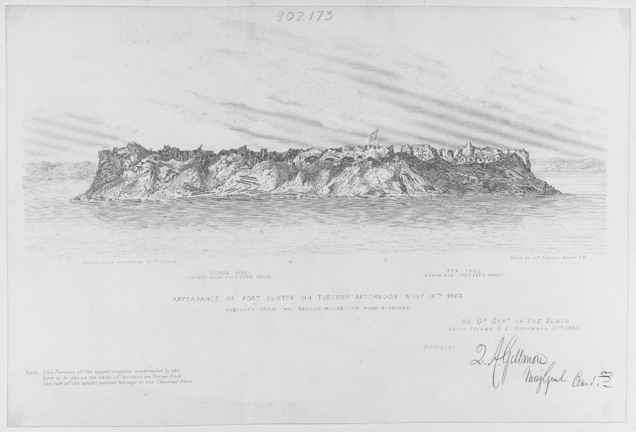 Sketch of Fort Sumter, S.C. (1863)